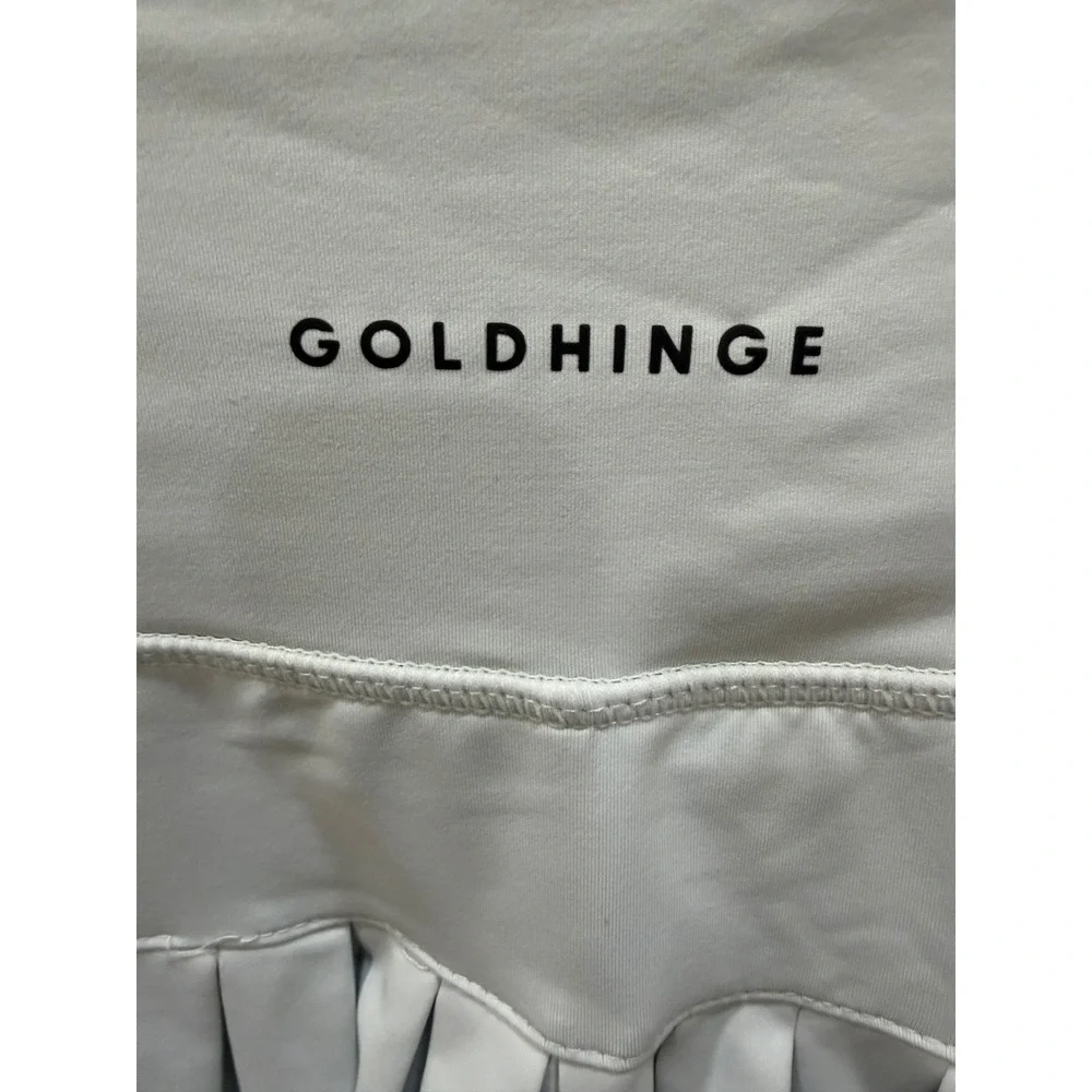 Goldhinge Pleated Tennis Skort Light Blue Athletic‎ Skirt with Pockets Womens